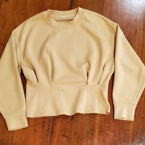 Lululemon Athletica Softstreme Crew Pullover Gold